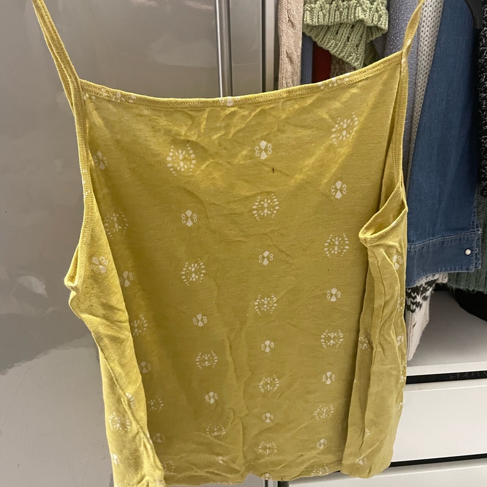 Sonoma Yellow Patterned Camisole